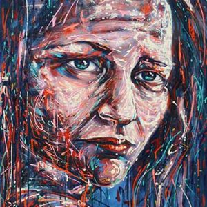 Pinturas de Rostros cuadros de caras por Diana Francia