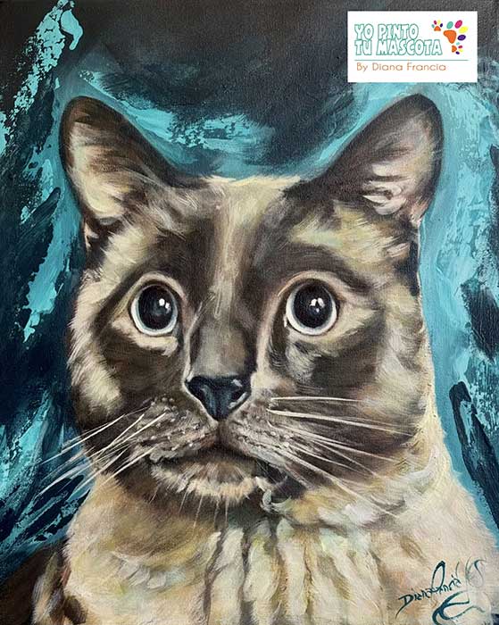 retratos de gatos a mano Art Diana Francia Yo pinto tu mascota (2)
