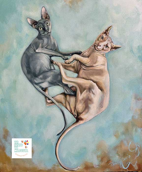 retratos de gatos personalizados Art Diana Francia Yo pinto tu mascota 4